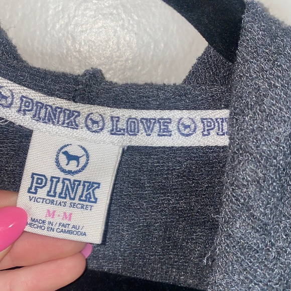 🐆Y2K PINK grey zip-up jacket! - Picture 3 of 7